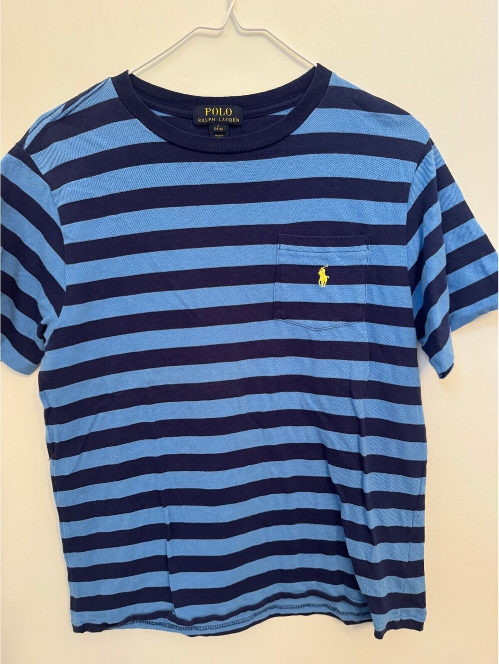 Polo Ralph Lauren blue striped pocket T-shirt